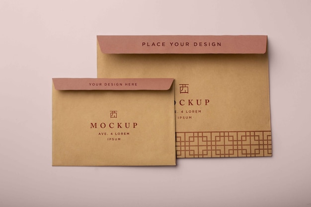 PSD basic envelope mockup design