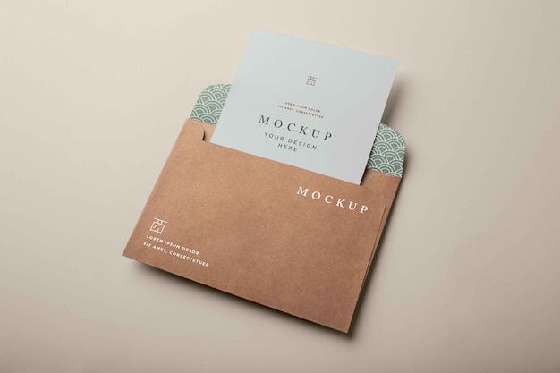 PSD design di base del mockup della busta