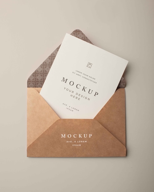 PSD design di base del mockup della busta