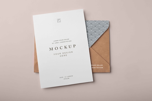 PSD design di base del mockup della busta