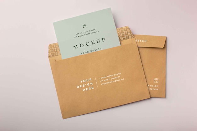 PSD basic envelope mockup design