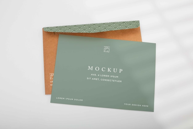 PSD basic envelope mockup design