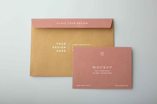 Basic envelope mockup design