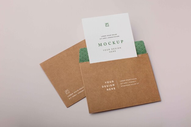 Basic envelope mockup design