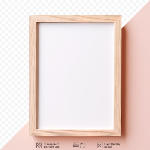 Basic frame for photos made of wood