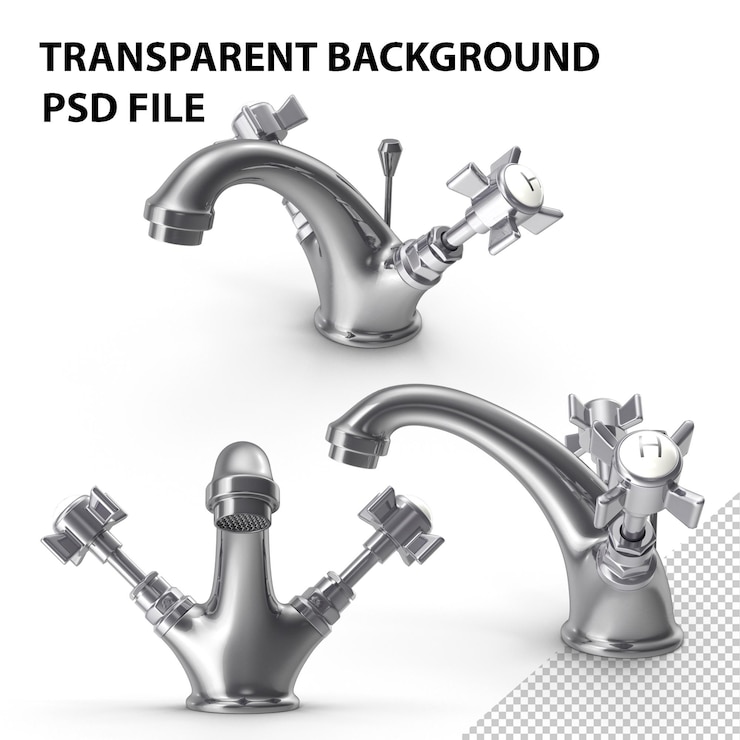 PSD basin faucet tap png