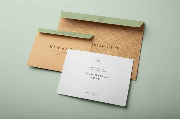 PSD basis envelop mockup-ontwerp