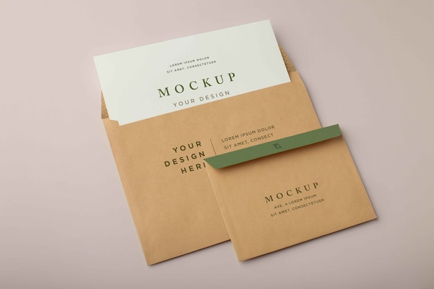 PSD basis envelop mockup-ontwerp