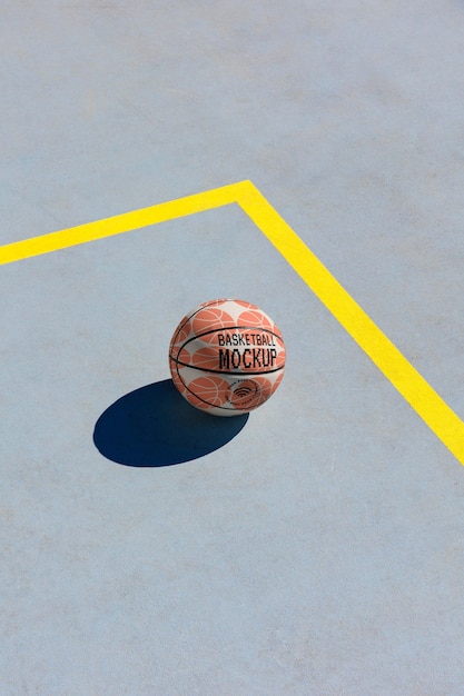 PSD basket bal mockup ontwerp