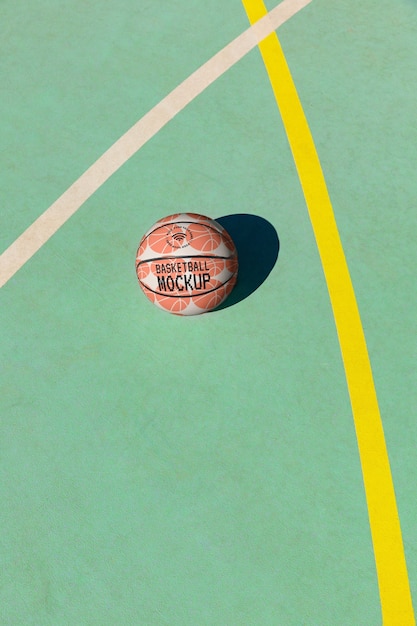 Basket bal mockup ontwerp