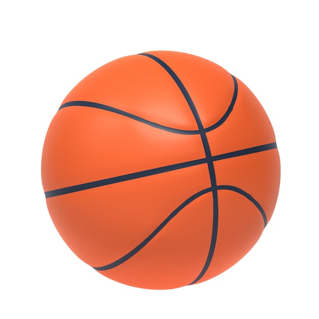 PSD basket ball 3d vector icon illustration asset