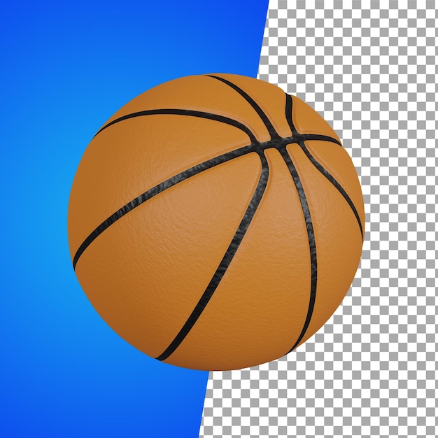 Basket ball up left view 3d render