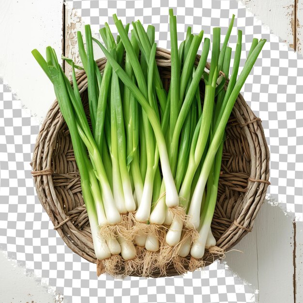 PSD a basket of fresh vegetables is shown on a checkered surface