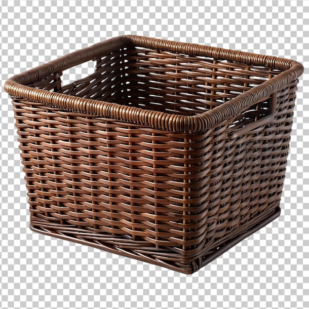 PSD basket isolated on transparent background