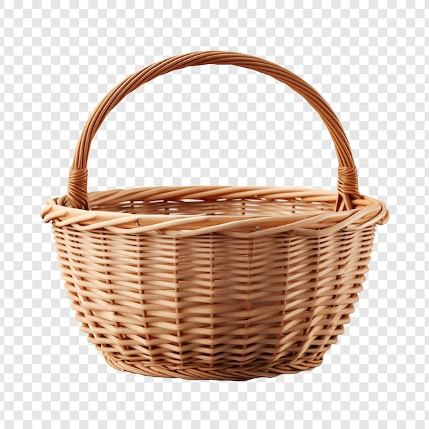PSD basket isolated on transparent background
