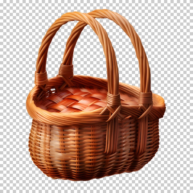 PSD basket png isolated on transparent background