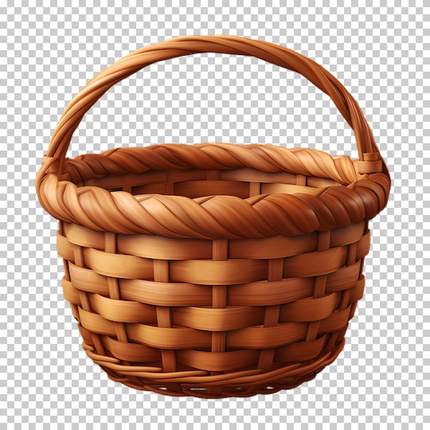 PSD basket png isolated on transparent background