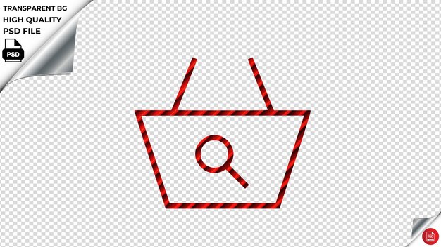 PSD バスケット検索 ベクトル アイコン 赤いストライプ タイル psd 透明