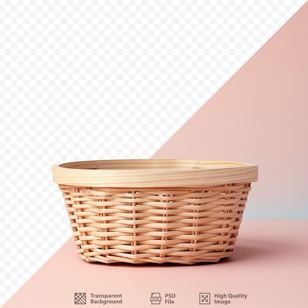 PSD a basket with a basket on it and the words 