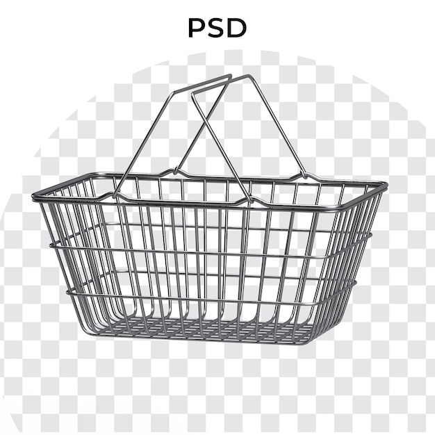 A basket with the word psd on it