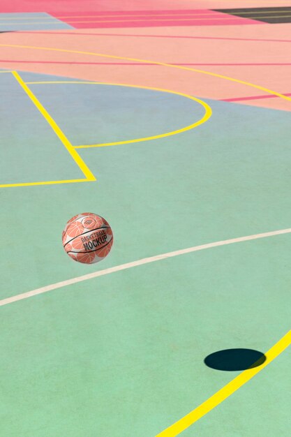 PSD basketbal buiten op het veld