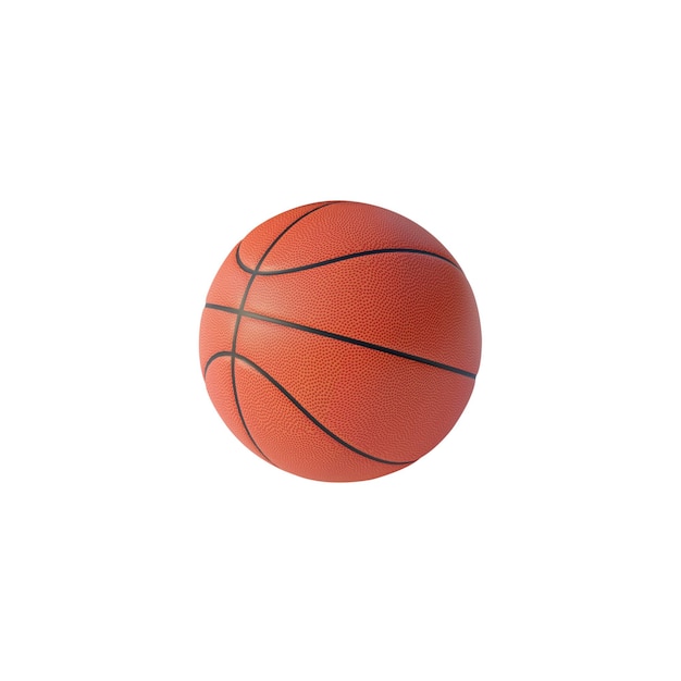 PSD basketbal geïsoleerde doorzichtige achtergrond