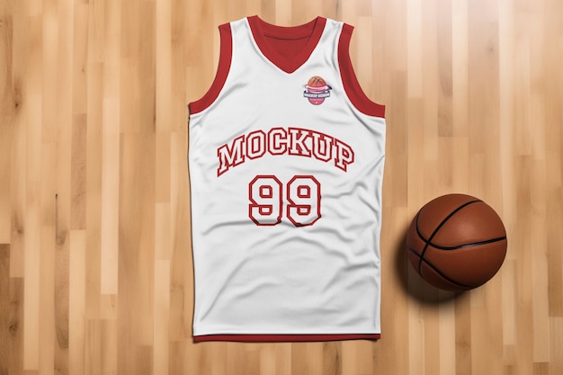 PSD basketball apparel mockup  design