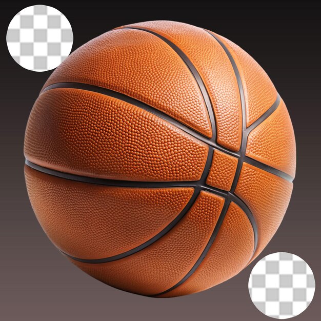 PSD basketball ball isolated on transparent background