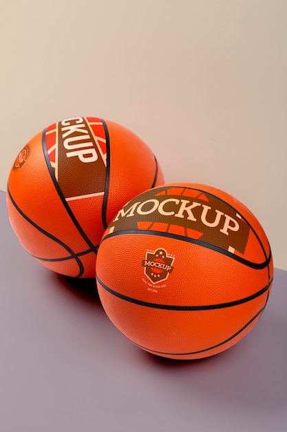 PSD basketball ball mockup design