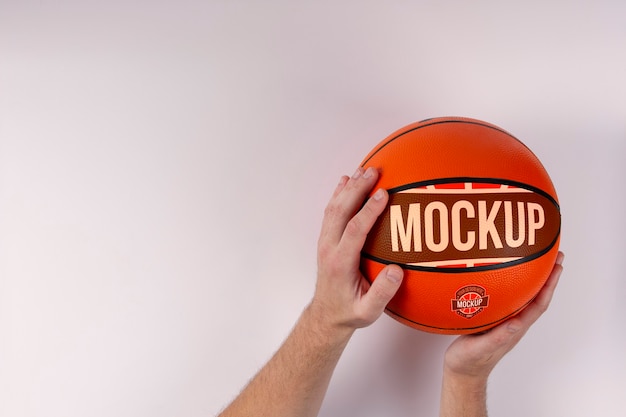 PSD mockup di pallone da basket