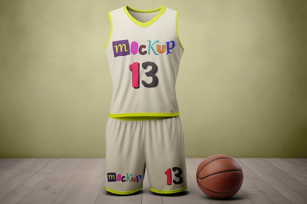 Basketball equipment mockup design