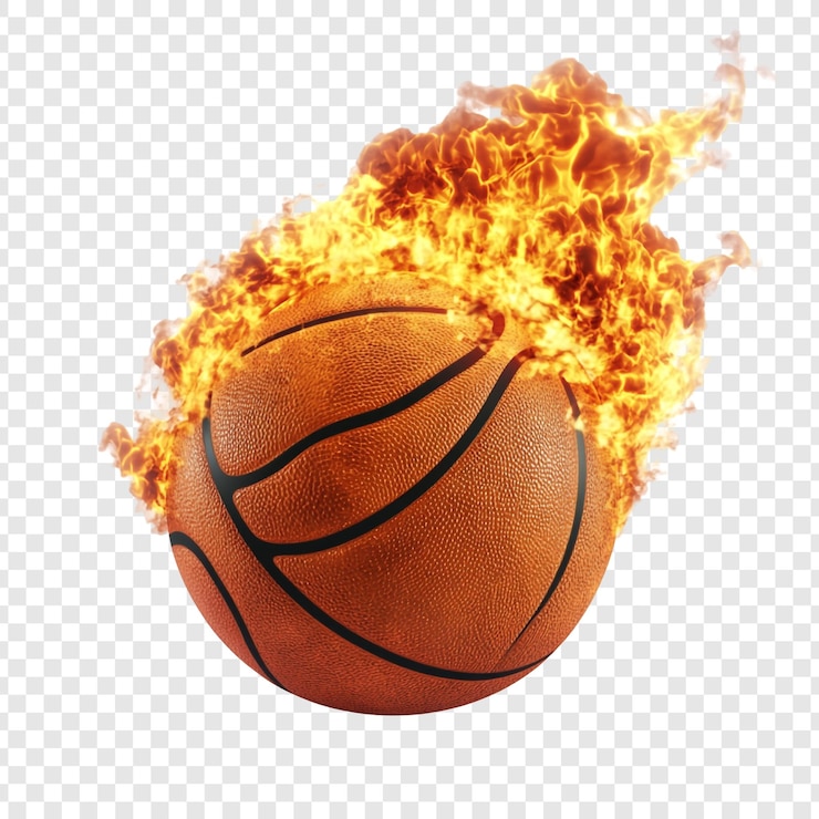 PSD basketball on fire