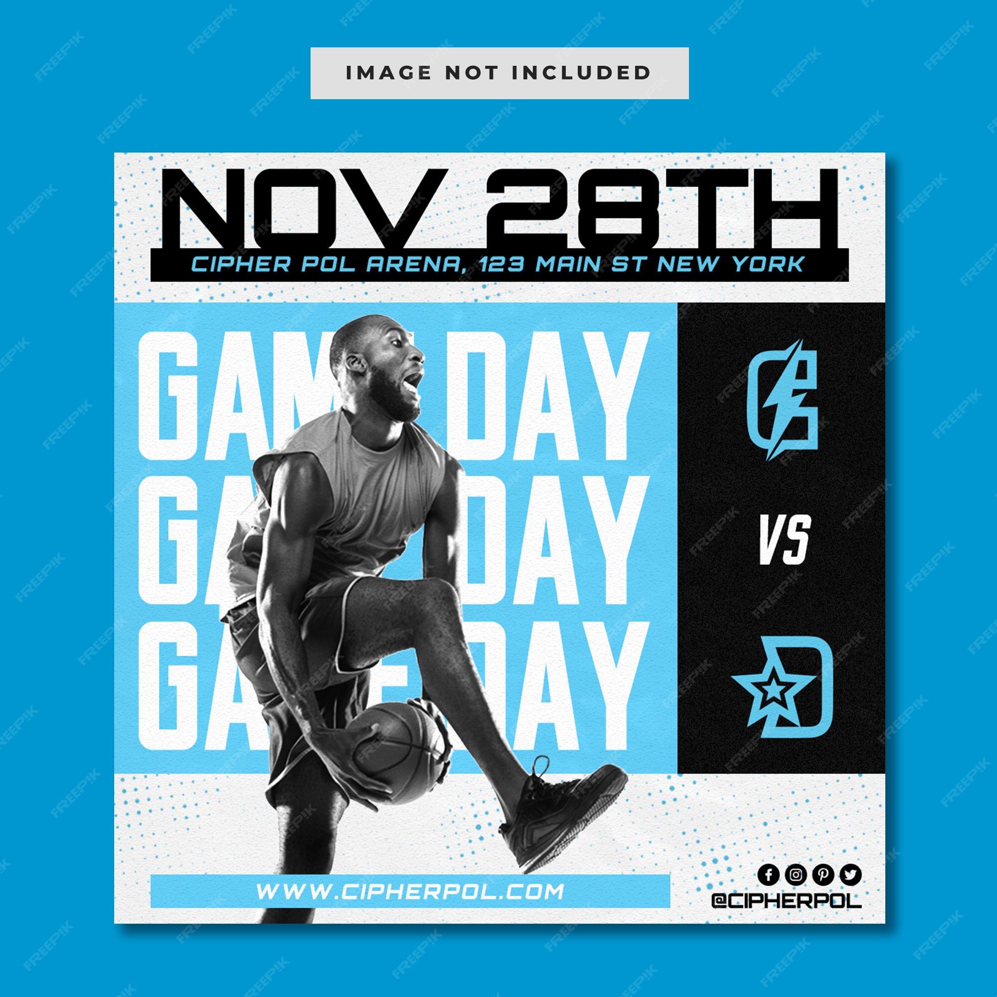 Premium PSD Basketball game day instagram template Premium PSD Basketball game day instagram template