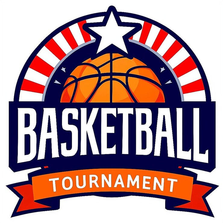 PSD a basketball game logo for a basketball game
