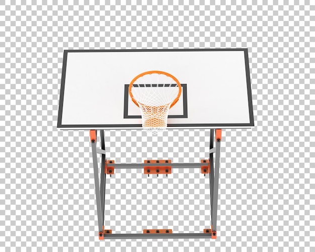 PSD 透明な背景 3 d レンダリング図に分離されたバスケット ボール フープ