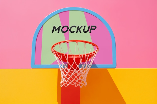 PSD basketball hoop mockup design