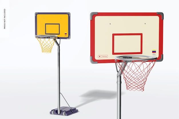 PSD basketball hoops mockup