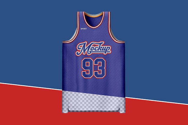 Basketball jersey mockup