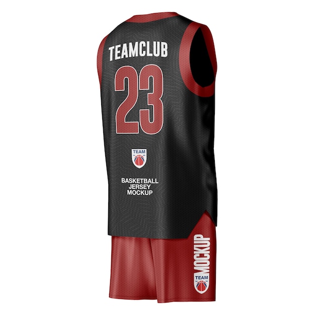 PSD basketball jersey mockup