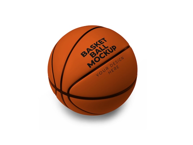 Basketball Mockup Template Isolated PSD