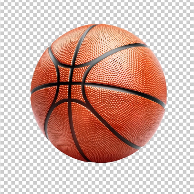 Basketball sporting sphere isolated on transparent background on white background