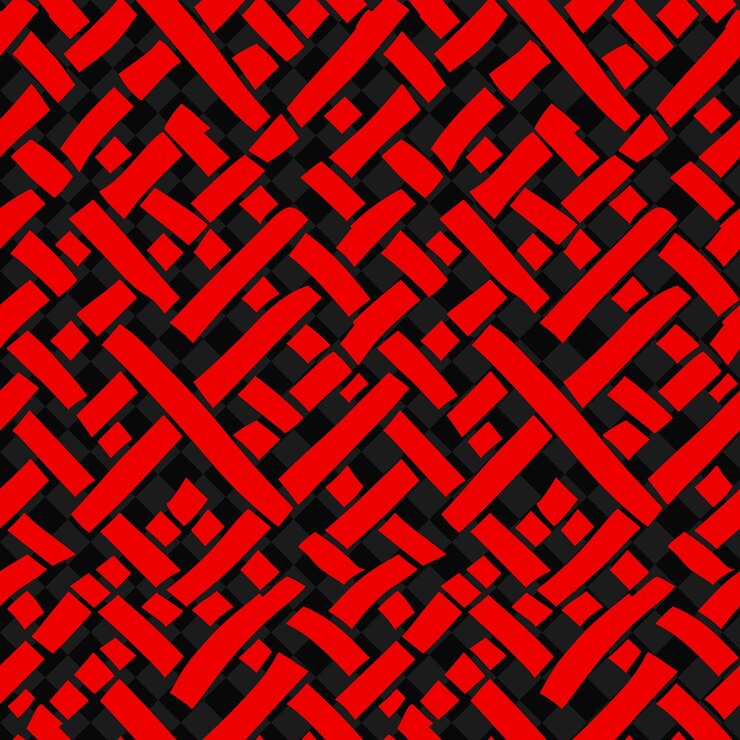 PSD basketweave textured pattern with woven icon and interconnec abstract natural pattern vector design