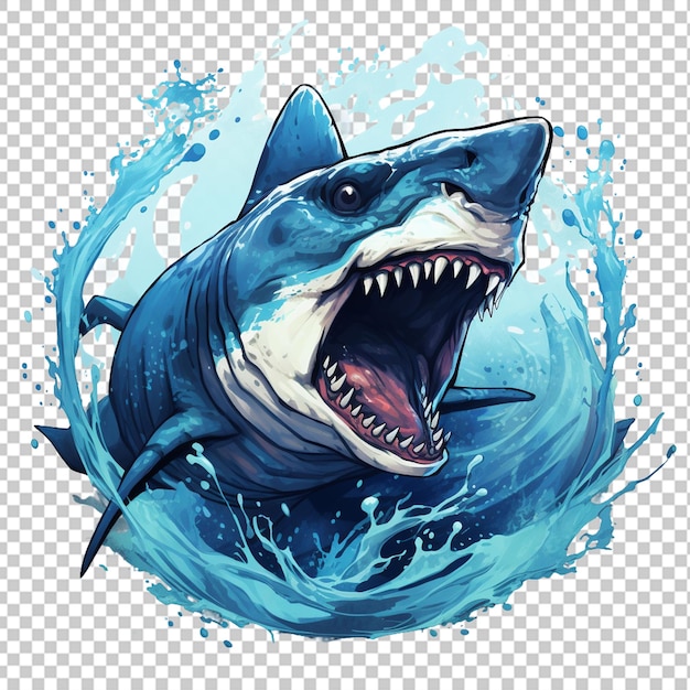 PSD basking shark mascot