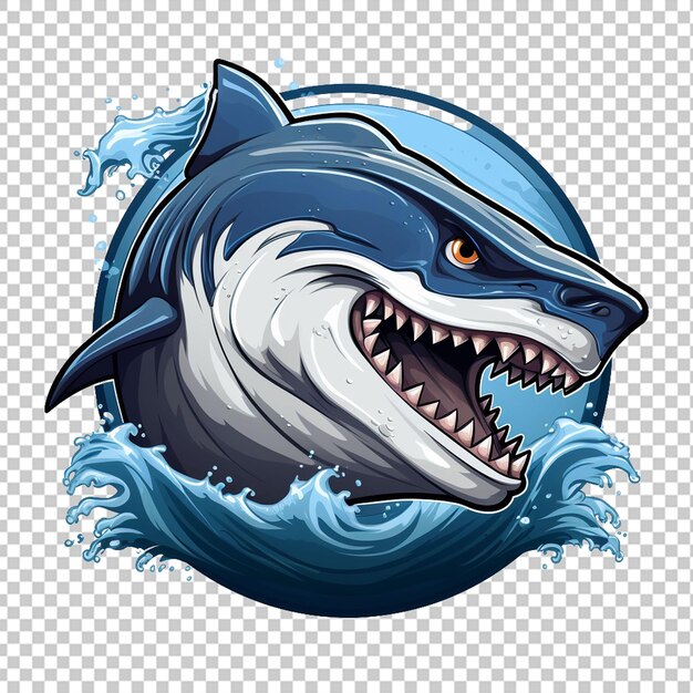 PSD basking shark mascot