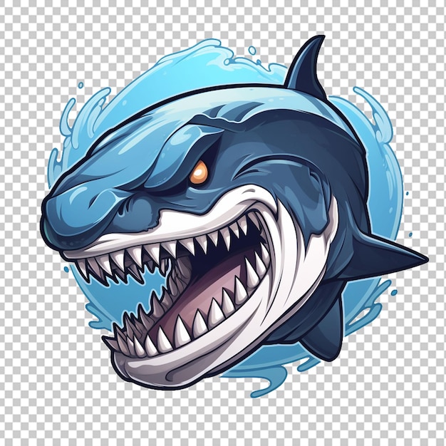 PSD basking shark mascot