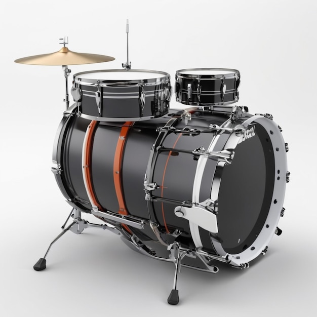 Bass drum psd on a white background