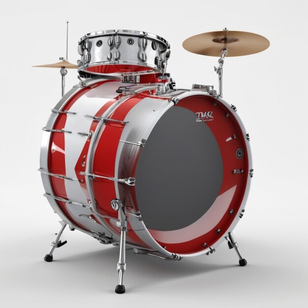 Bass drum psd on a white background