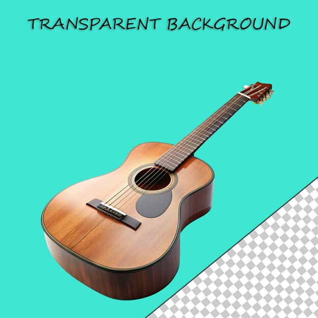 PSD bass guitar isolated on transparent background