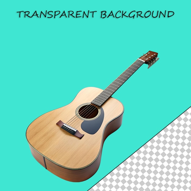 PSD bass guitar isolated on transparent background