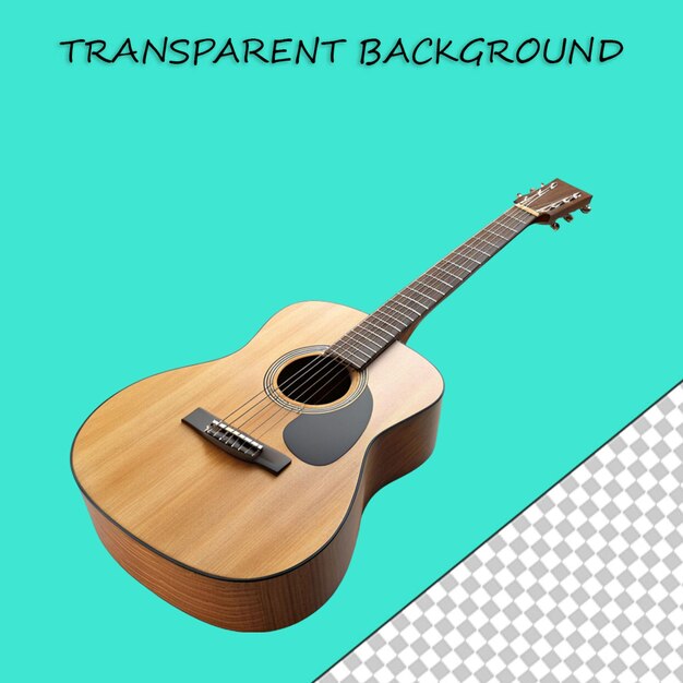 PSD bass guitar isolated on transparent background